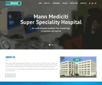 Mannmediciti.com(Mann Mediciti Jalandhar) Screenshot