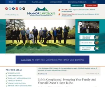 Mannorlawgroup.com(Michigan Estate Planning & Elder Law Attorneys) Screenshot