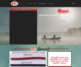 Mannsbait.com(MANN'S BAIT COMPANY) Screenshot