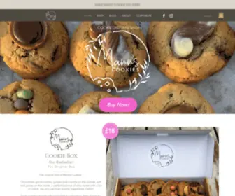 Mannscookies.com(Cookie Delivery Shop UK) Screenshot