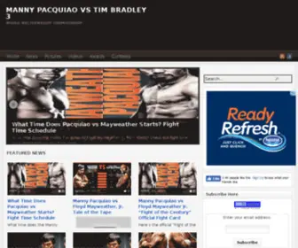 Mannypaquiaovs.com(Manny Pacquiao VS) Screenshot