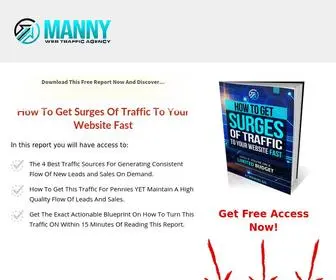 Mannywebtrafficagency.com(Manny Web Traffic Agency) Screenshot