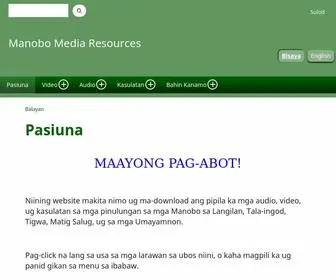 Manobomedia.com(Manobo Media Resources) Screenshot