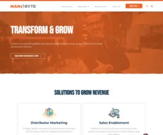 Manobyte.com(Digital Marketing for Building Materials Companies) Screenshot