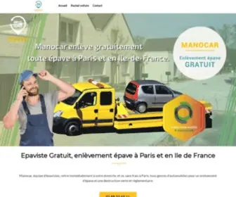 Manocar.fr(Epaviste Paris agréé VHU ) Screenshot