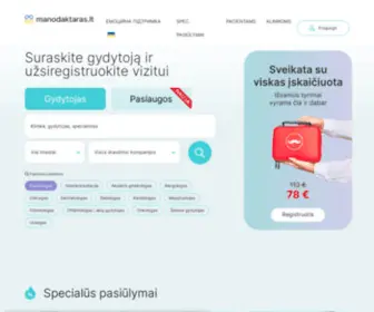 Manodaktaras.lt(Registracija pas gydytoj) Screenshot