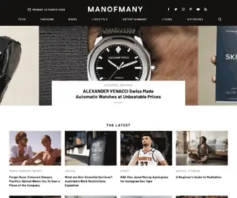 Manofmany.com(MAN OF MANY) Screenshot