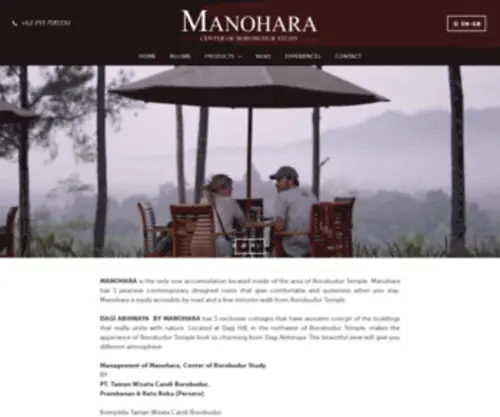 Manoharaborobudur.com(Manohara) Screenshot