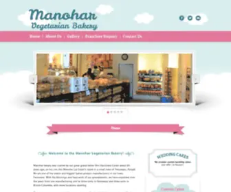 Manoharvegetarianbakery.ca(Manohar Vegetarian Bakery) Screenshot