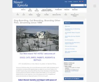 Manoir-Kanisha.com(Pension pour chiens) Screenshot