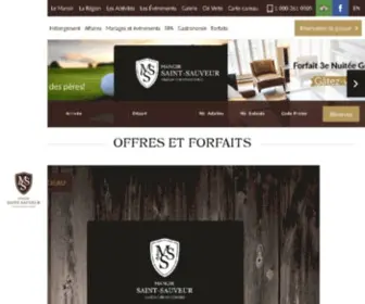 Manoir-Saint-Sauveur.com(Votre hôtel dans les Laurentides) Screenshot