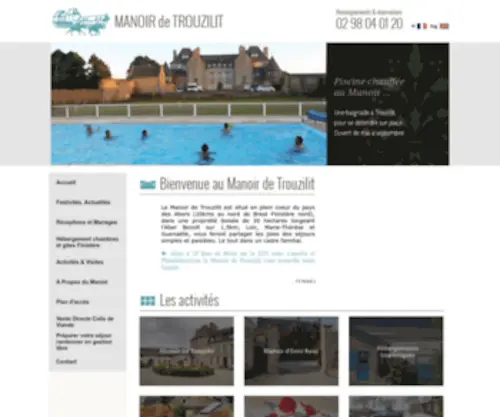 Manoir-Trouzilit.com(Le manoir de Trouzilit) Screenshot