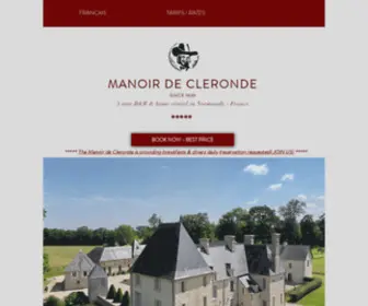 Manoirdecleronde.com(DDay Normandy accomodation) Screenshot