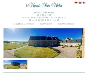 Manoirstmichel.com(Hotel Le Manoir St Michel) Screenshot