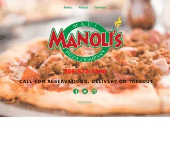 Manolispizzacompany.com(Manolis Pizza Company) Screenshot