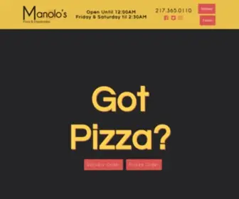 Manolospizza.com(Manolo's Pizza) Screenshot
