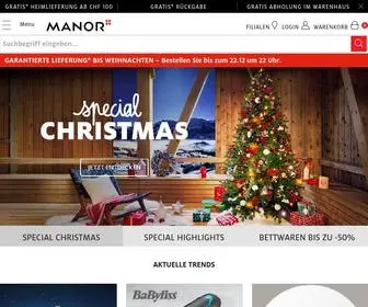 Manor.ch(Grosse Auswahl und aktuelle Trends) Screenshot