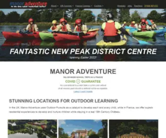 Manoradventure.com(Family Activity Holidays UK And School Adventure Centres) Screenshot