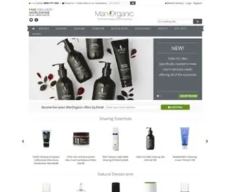 Manorganic.com(Organic Skincare) Screenshot
