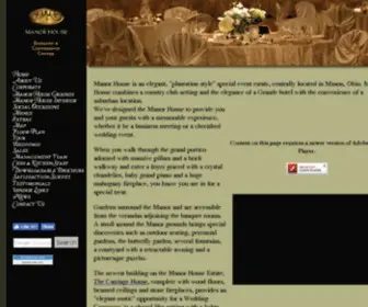 Manorhouseohio.com(Manor House) Screenshot