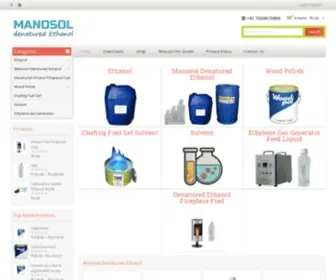 Manosol.net(Manosol Perfume Grade Denatured Ethanol Supplier and Manufacturers) Screenshot