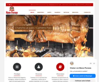 Manospiuranas.com.pe(Restaurante) Screenshot