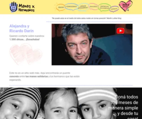 Manosporhermanos.org(Manos por hermanos) Screenshot