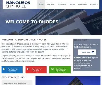 Manousoscityhotel.gr(Rhodes) Screenshot