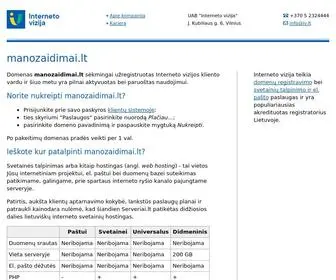 Manozaidimai.lt(Domenai, domenų registravimas) Screenshot