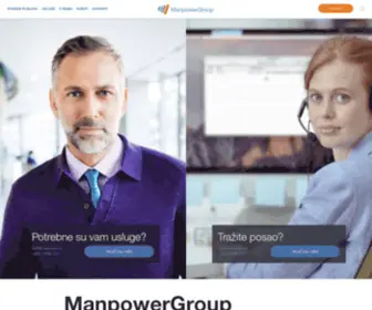 Manpower.hr(ManpowerGroup Hrvatska) Screenshot