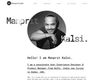 Manpritkalsi.com(Manprit Kalsi) Screenshot