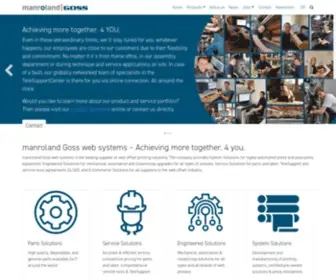 Manroland-Web.com(Manroland Goss EN) Screenshot