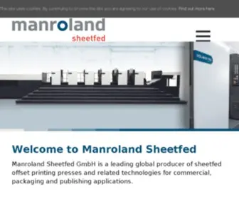 Manrolandsheetfed.com(Manroland Sheetfed) Screenshot
