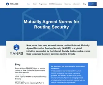 Manrs.org(MANRS) Screenshot