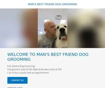 Mansbestfriendaz.com(Man's Best Friend Dog Grooming) Screenshot