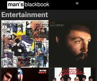 Mansblackbook.com(A site specifically designed for men) Screenshot