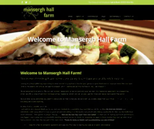 Manserghhall.co.uk(Mansergh Hall Farm) Screenshot