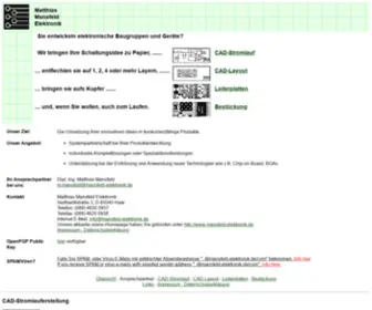 Mansfeld-Elektronik.de(Matthias Mansfeld Elektronik) Screenshot
