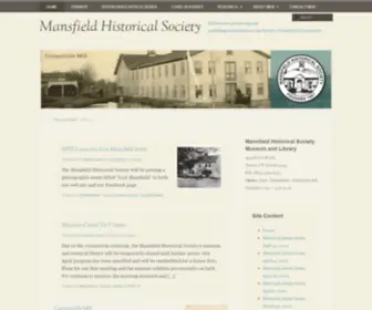 Mansfieldct-History.org(Dedicated to preserving and publishing information on the history of Mansfield Connecticut) Screenshot