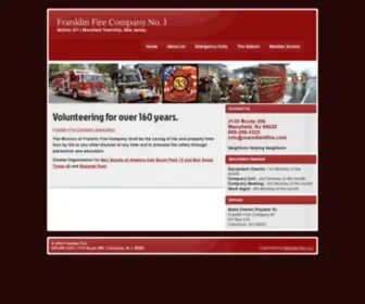 Mansfieldfire.com(Franklin Fire Company No) Screenshot