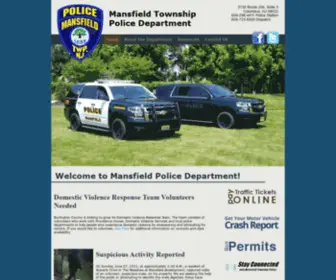 Mansfieldpd.org(Mansfield Police Department) Screenshot