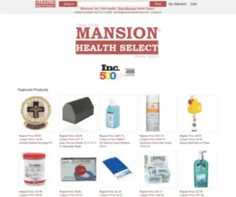 Mansionhealthselect.com(Whenever You Think Health) Screenshot