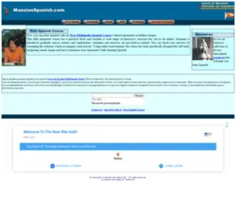 Mansionspanish.com(MansionSpanish Learn Spanish Free Spanish Course) Screenshot