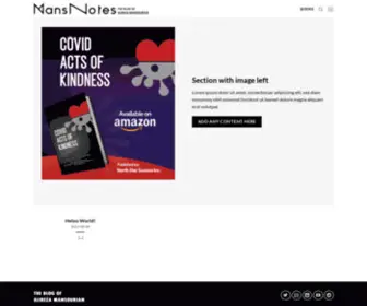 Mansnotes.com(Alireza Mansourian) Screenshot