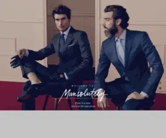 Mansolutely.com(Made to Measure Suits Online for Men) Screenshot