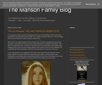 Mansonblog.com(The Manson Family Blog) Screenshot