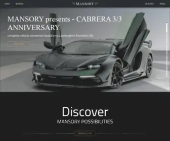 Mansory.com Screenshot