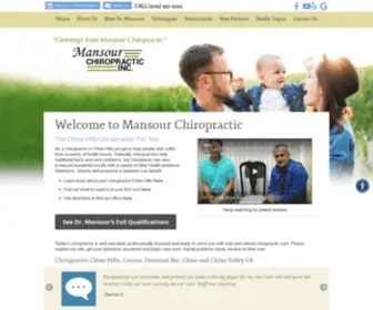 Mansourchiropractic.com(Chiropractor Chino Hills) Screenshot