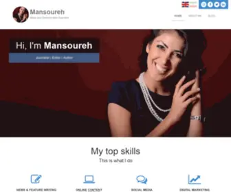 Mansourehfarahani.com(Mansoureh Farahani) Screenshot