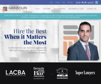 Mansourilawoffices.com(Beverly Hills Divorce & Family Law Attorney) Screenshot